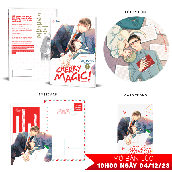 Cherry Magic - Tập 9 - Bản Đặc Biệt - Tặng Kèm Postcard + Card Trong + Lót Ly Gốm