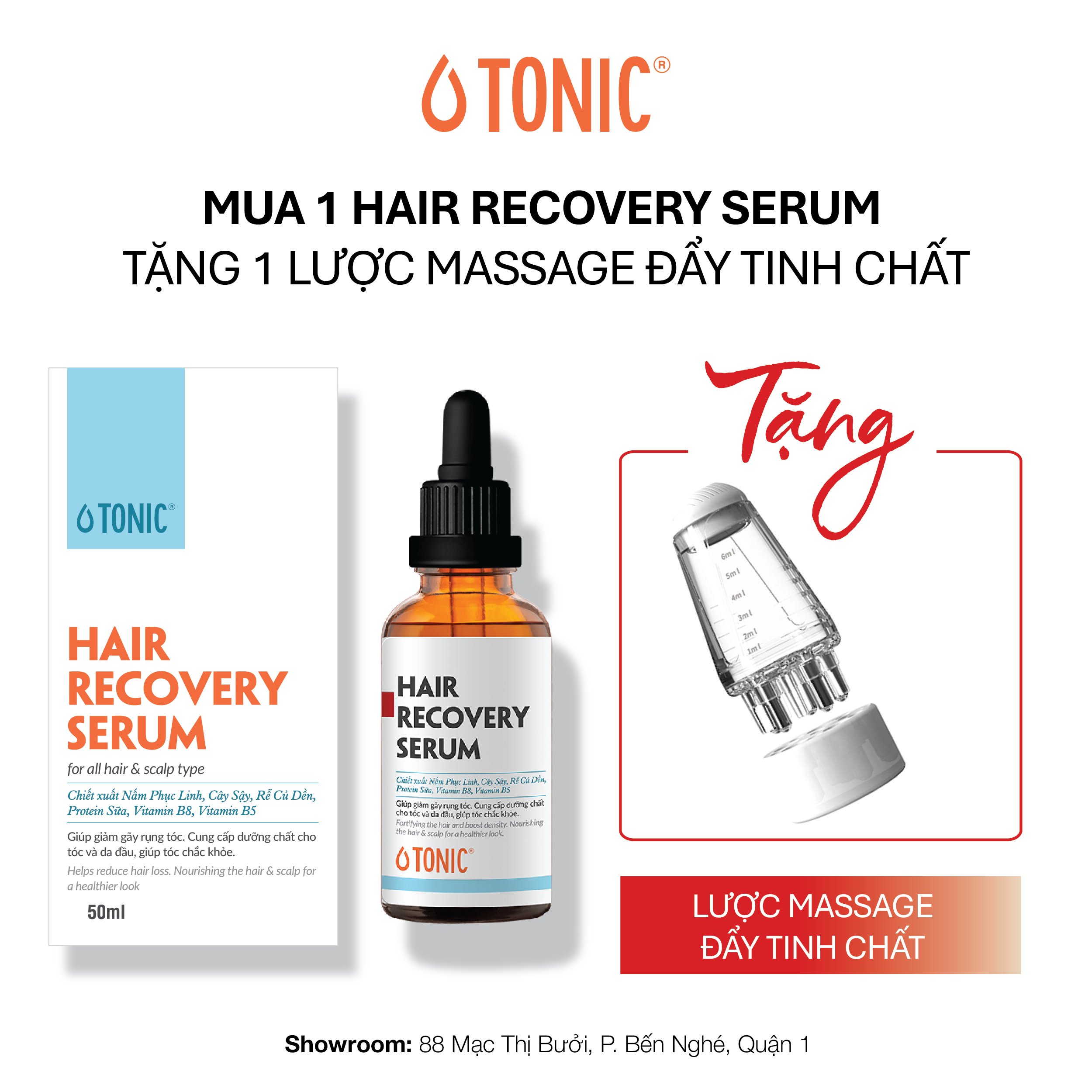 Serum giảm gãy rụng tóc hair recovery serum 50ml