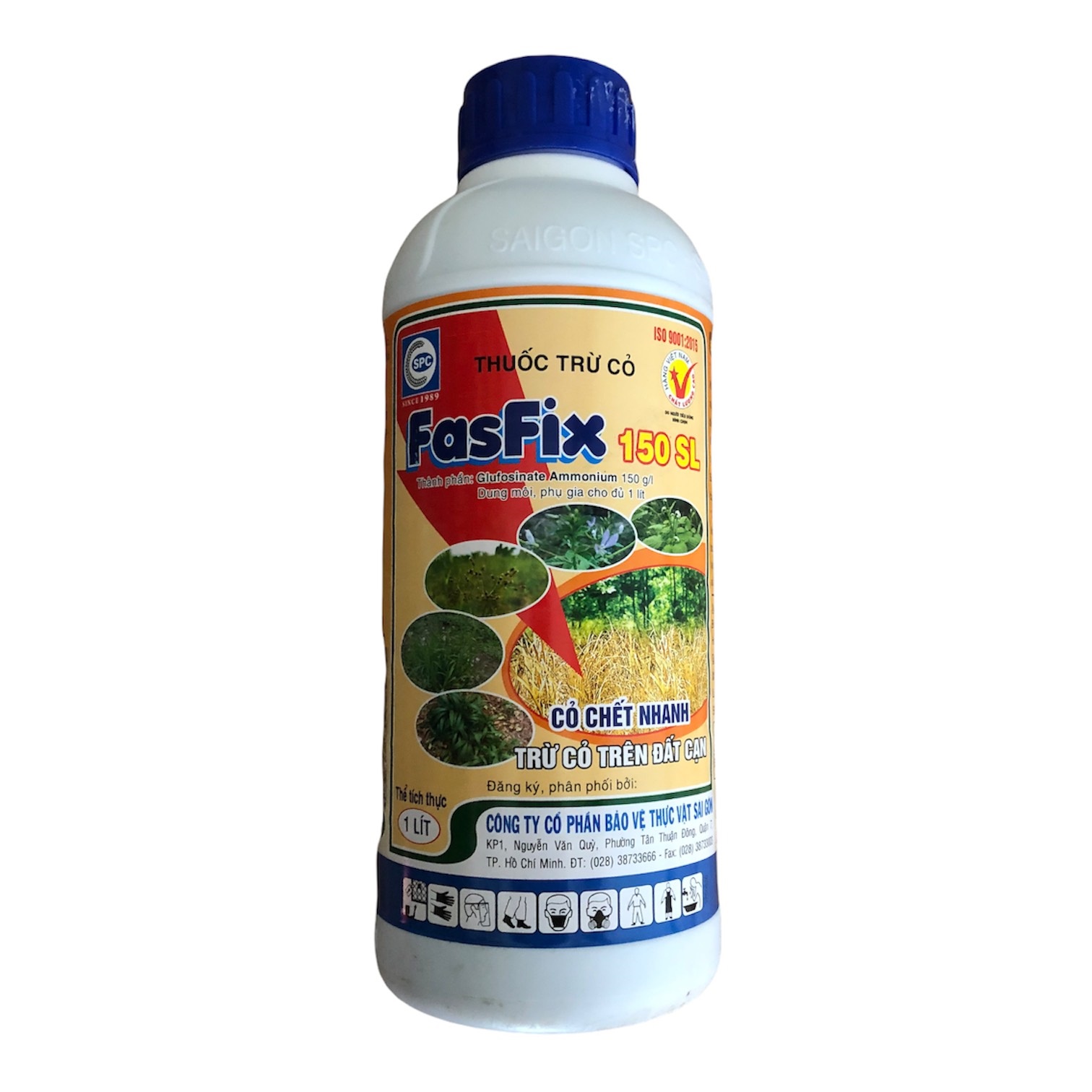 Thuốc trừ cỏ - FASFIX 150SL 1 Lít - Thuốc trừ các loại cỏ trên cạn, trừ cỏ không chọn lọc – Diệt cỏ tận gốc, nhanh chóng