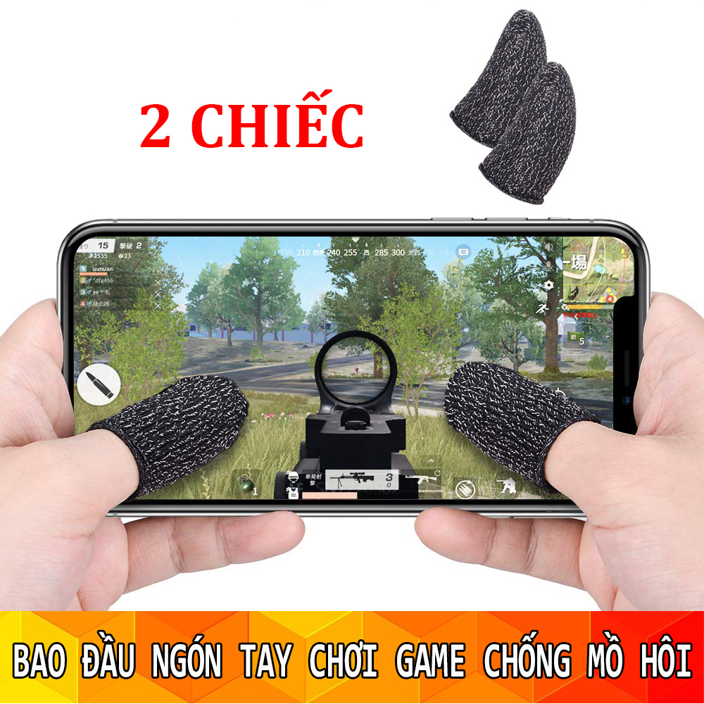 Găng tay chơi game chống mồ hôi, chống trơn trượt cho mobile, tháo tác dễ dàng- găng tay chơi free fire, pubg mobile, liên quân mobile chống mồ hôi tay