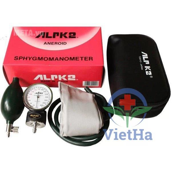 Máy Đo Huyết Áp Cơ Đồng Hồ Alpk2 500V Tai Nghe Ft 801