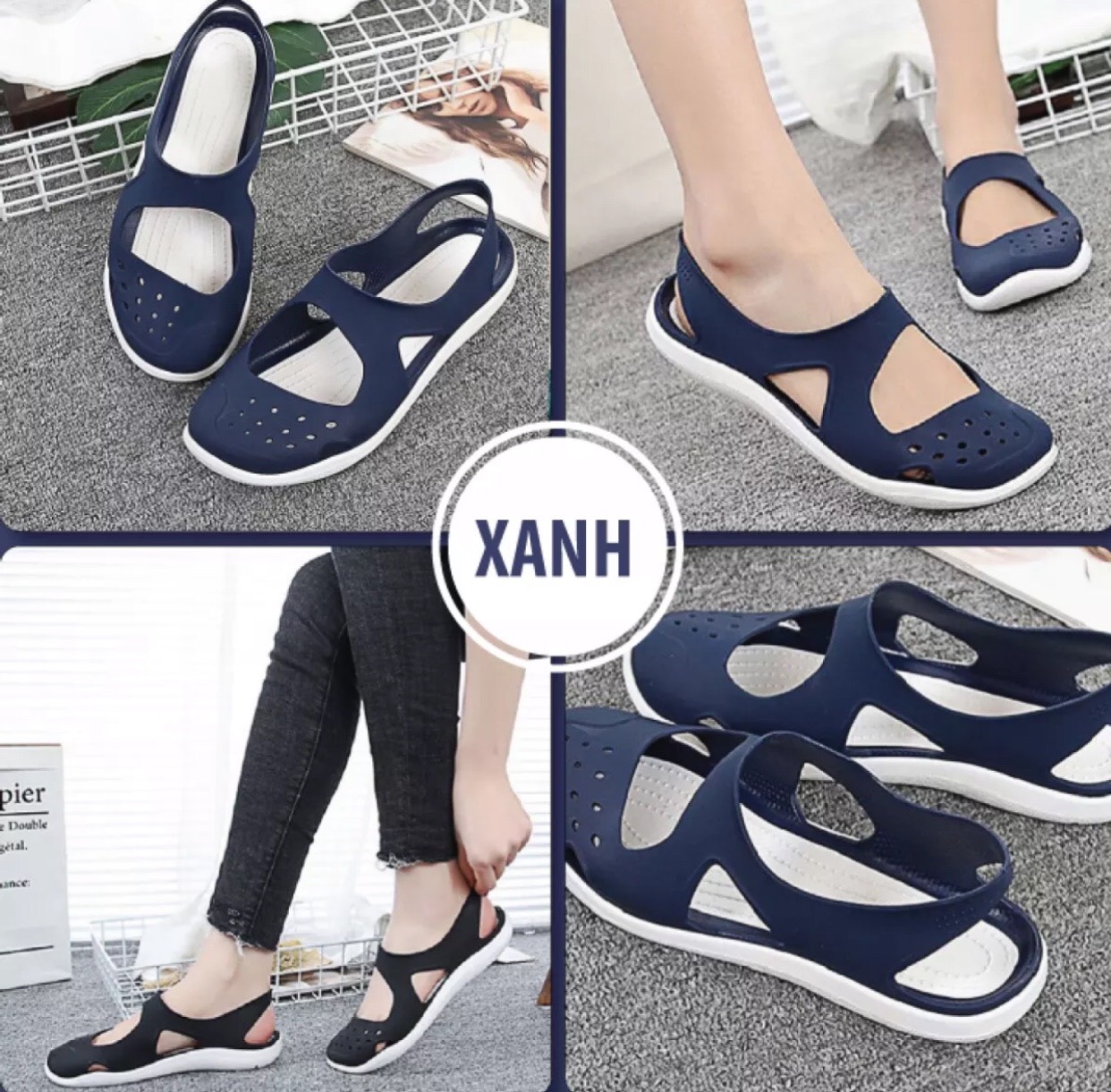 sandan nữ đi mưa, lội nước,giày đi mọi địa hình nữ