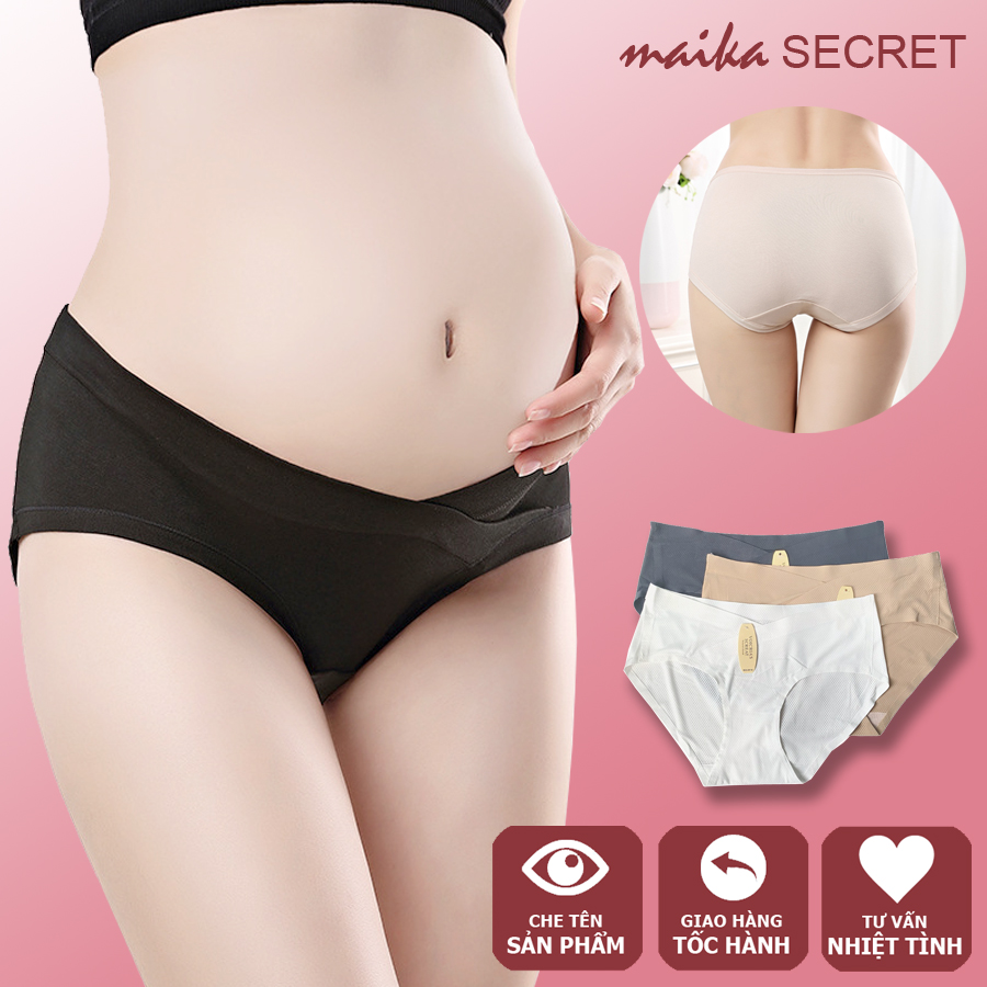 Quần lót bầu cạp chéo  kháng khuẩn vải COTTON hàng cao cấp thoáng mát co dãn tốt mặc êm -  Quần lót bầu chất su đúc cạp chéo thông hơi không đường may nhẹ mát - QLB2518