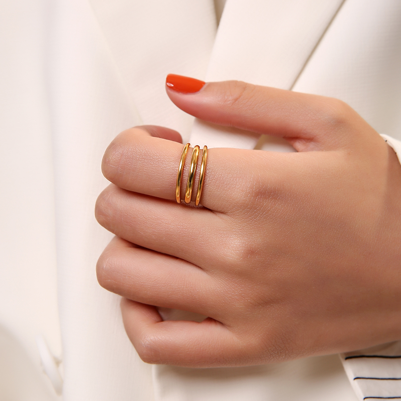 Nhẫn nữ, Nhẫn titan nữ mảnh trơn Slim basic trang sức titan cao cấp siêu bền màu, không han gỉ, không dị ứng - Trang sức MTJ