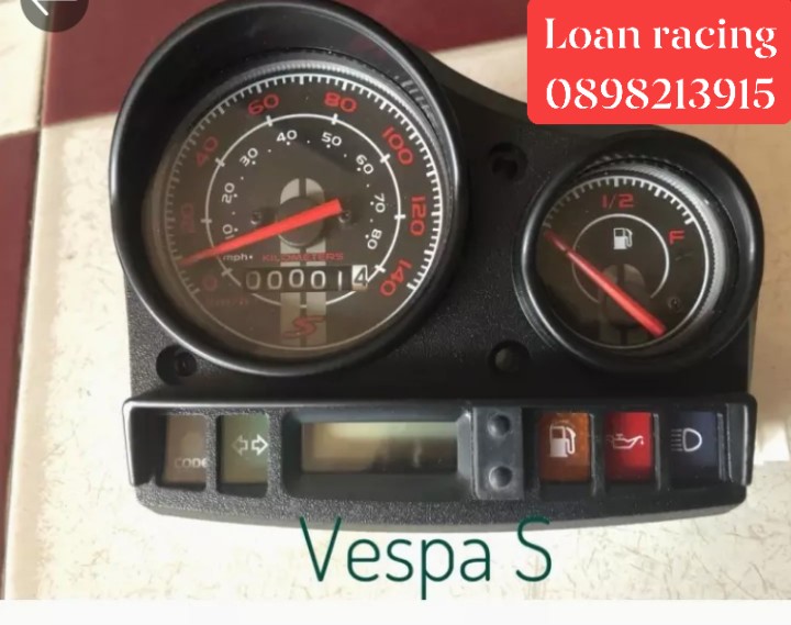 Đồng hồ giờ điện tử dành cho xe VESPA LX có thể điều chinh được giờ dễ dàng  G283  Lazadavn