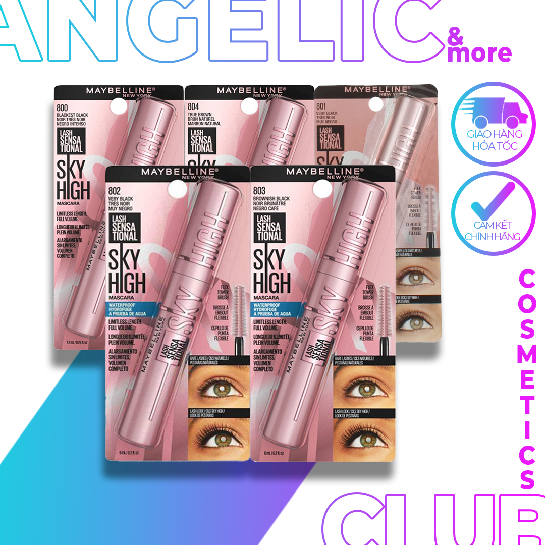 Mascara Sky High, Mascara Làm Cong Làm Dài Mi Maybelline Lash Sensational Sky High .