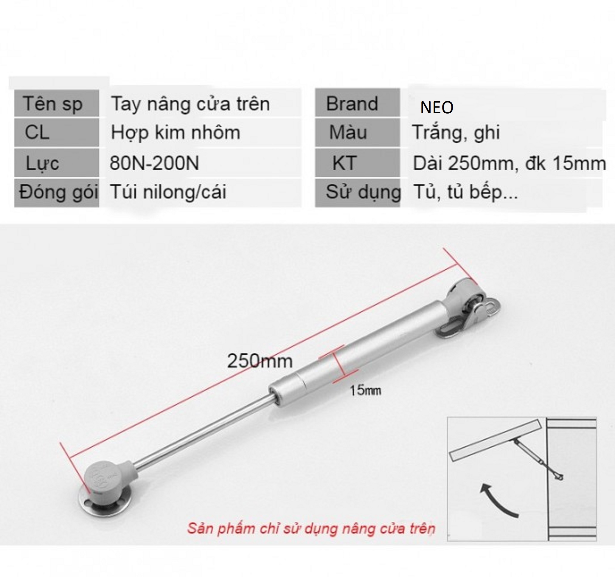 Tay nâng thủy lực neo 80n-100n