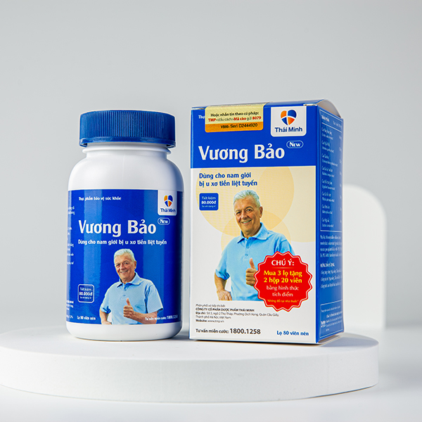 Vương Bảo New - Giảm kích thước tuyến tiền liệt và các triệu chứng rối loạn tiểu tiện ở nam giới - Hộp 20 viên và lọ 80 viên