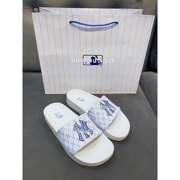 Dép 𝗠𝗟.𝗕 ny xanh blue x trắng siêu xinh