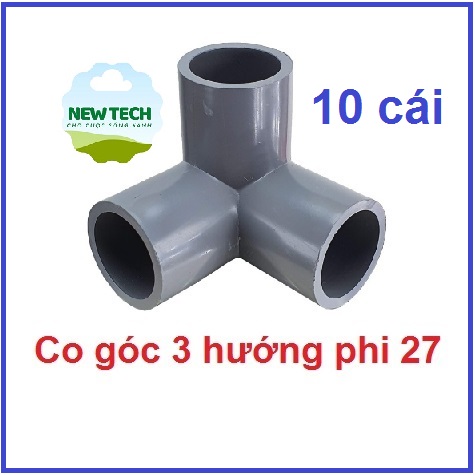 Set 10 cái Co góc 3 hướng phi 27mm (nhựa PVC Siêu Thành ST)