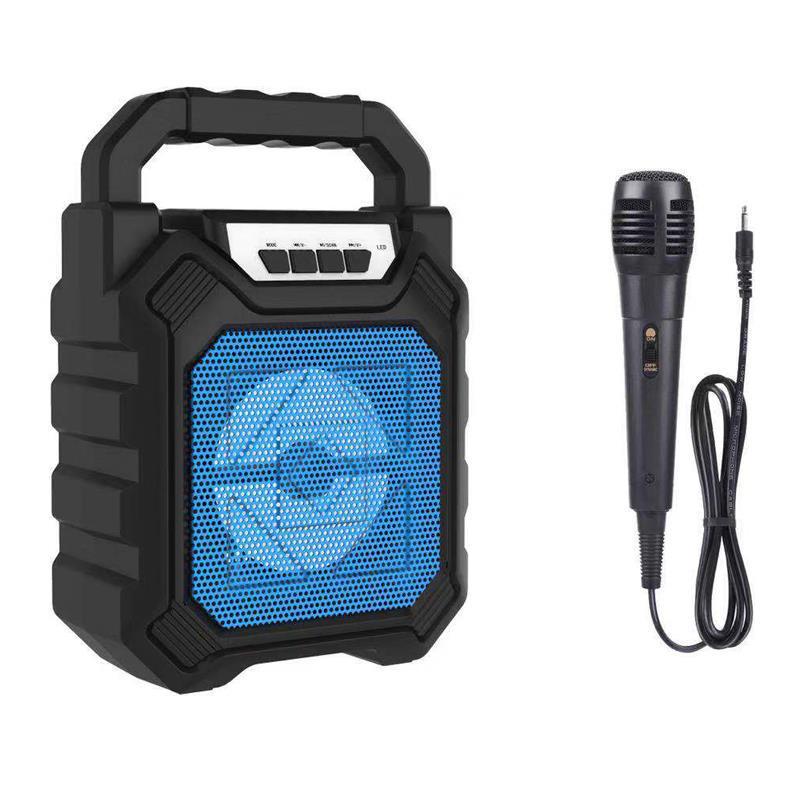 Loa kẹo kéo mini kết nối buetooth nhỏ gọn tiện lợi tặng Mic hát