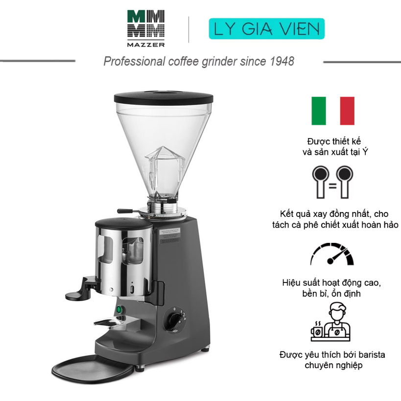 Mazzer lux doser manual máy xay cà phê hạt thương mại xuất xứ ý