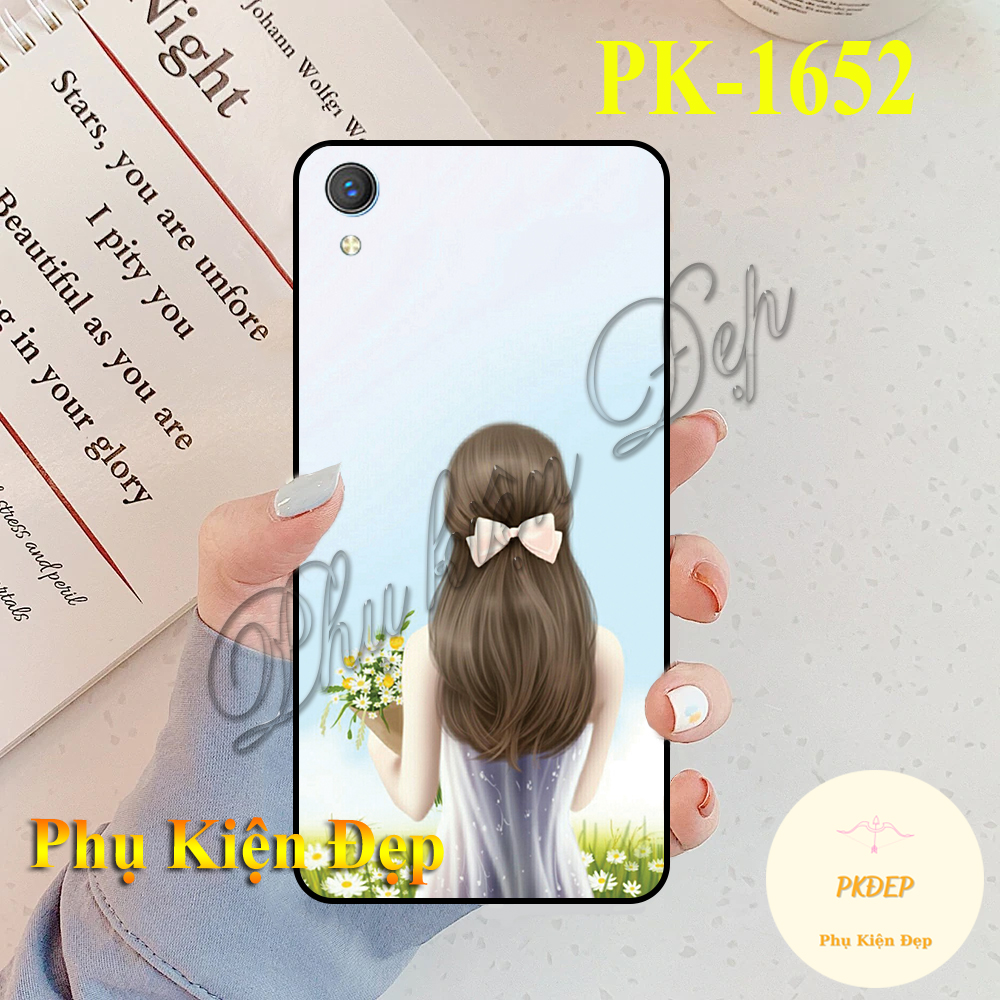 [HCM]Ốp Lưng ViVo Y1s viền đen in hình Chú Báo Hồng