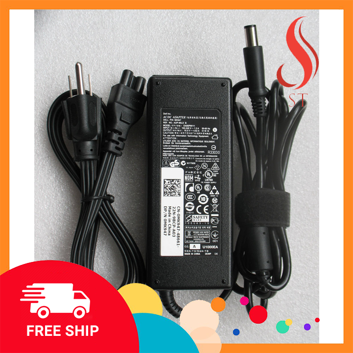 [NEW] Sạc Adapter Laptop Dell Latitude D620 D630 ❤️FREESHIP❤️ (Màu Đen) (19.5V-4.62A) OEM