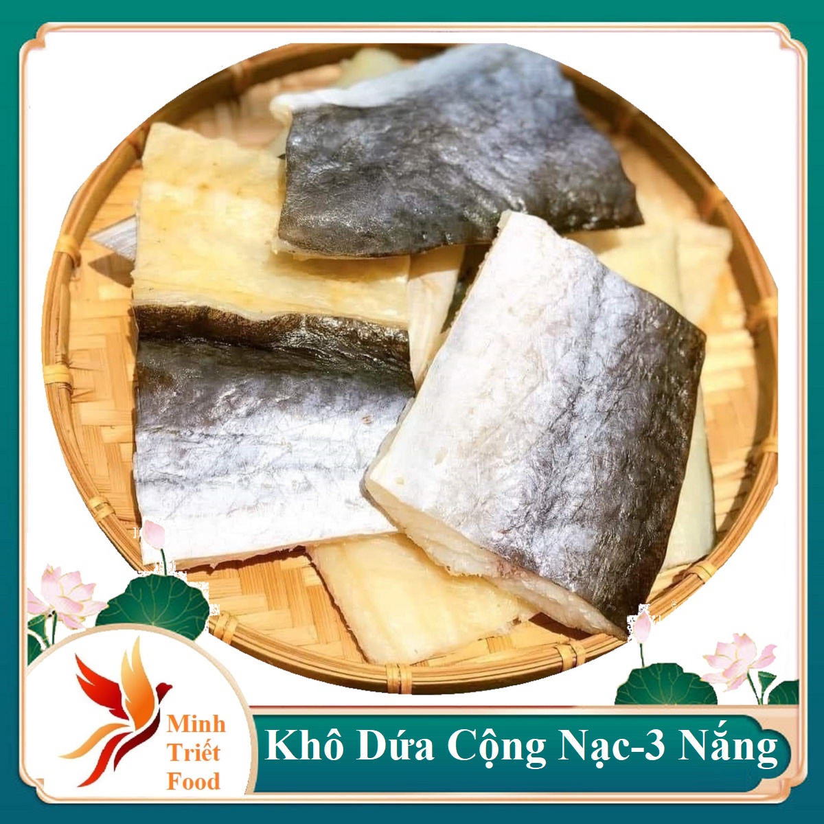 Khô cá dứa tự nhiên 3- nắng- dứa cộng nạc khúc- minh triết food