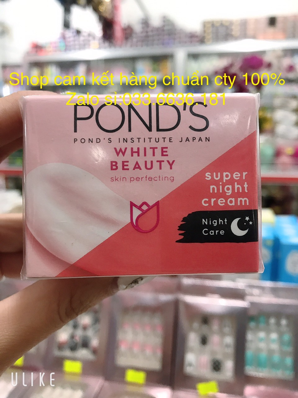 [chuẩn hàng cty 100%] kem POND'S dưỡng trắng da ban đêm 30g