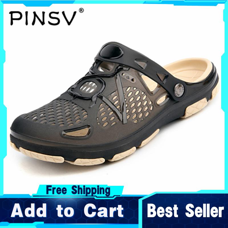 PINSV giày dép nam dép nam Giày dép nam thời trang Giày đế xuồng Dép đi