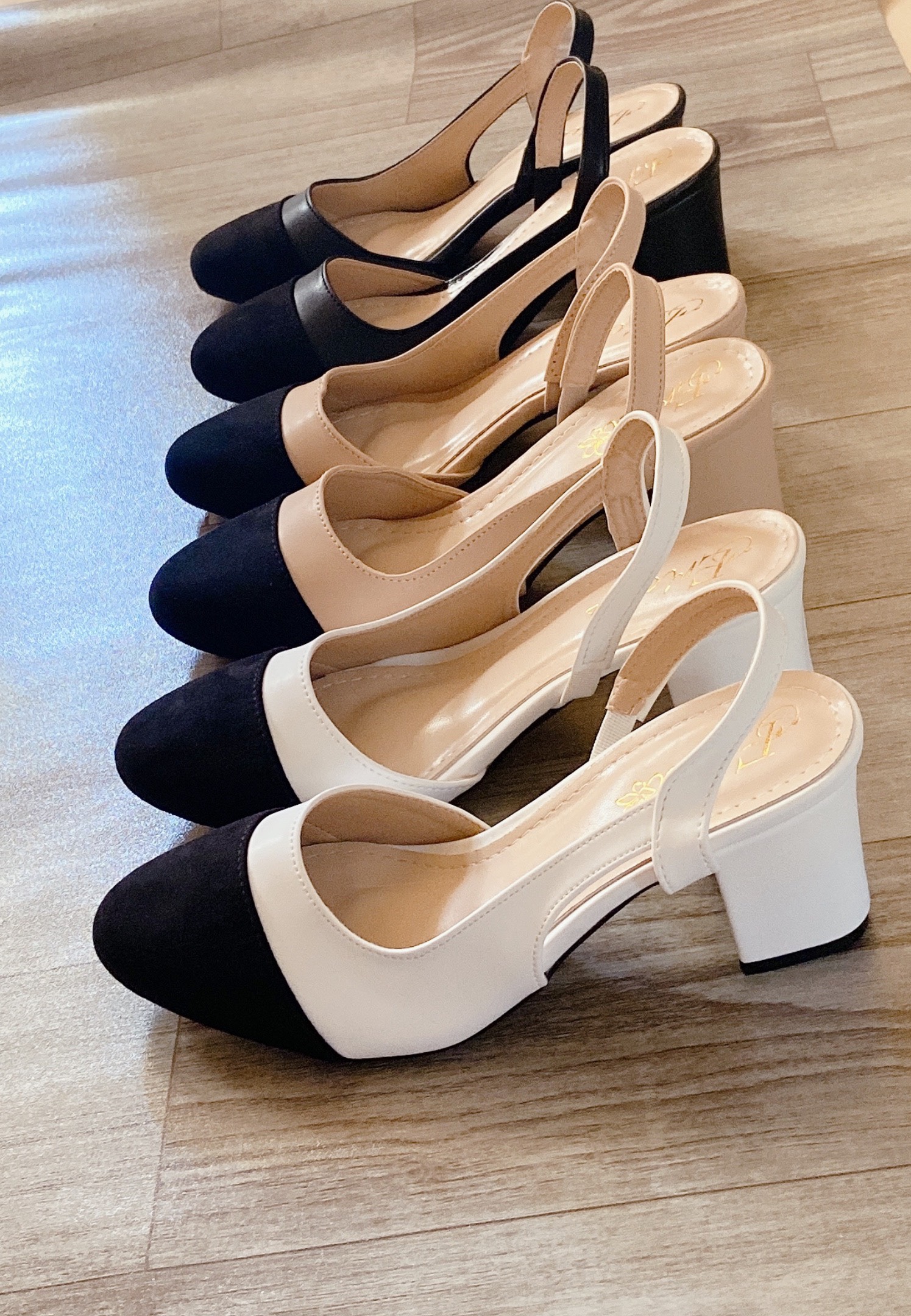 Giày cao gót nữ/giày công sở lịch sự phù hợp với mọi loại chân Pun Shoes gót vuông cao 5cm.