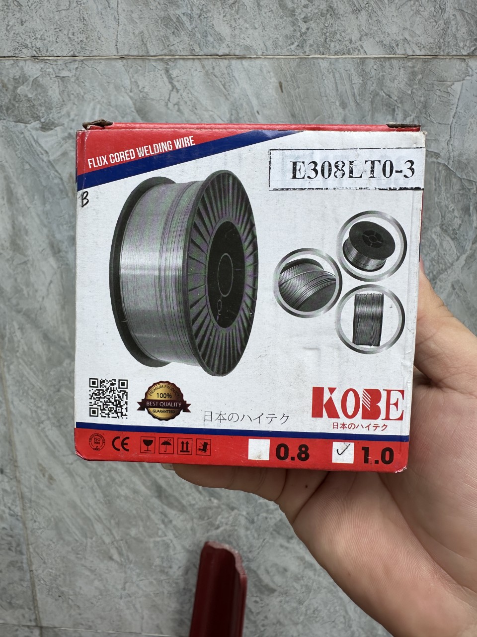 Cuộn dây innox dùng cho máy hàn mig 1kg không dùng khí ( Cuộn 0.5kg )