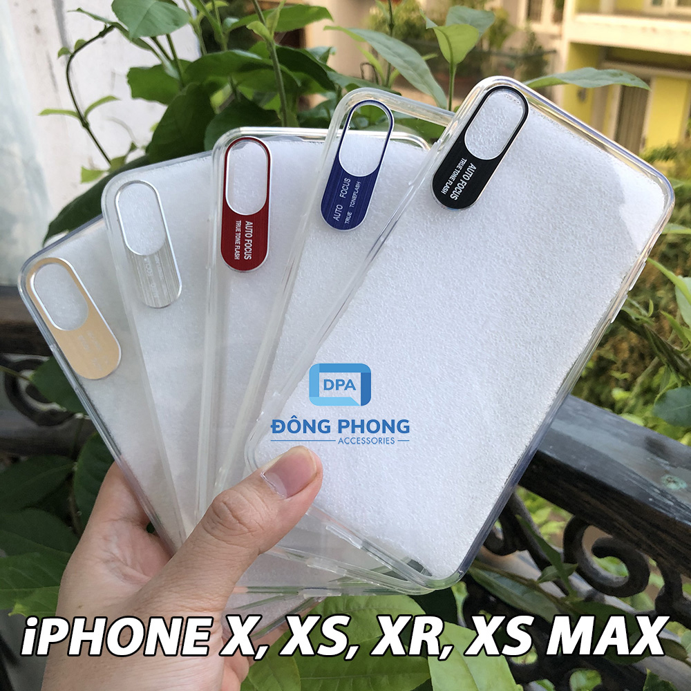 Ốp Lưng Dành Cho iPhone X / XS / XR / XS MAX Viền Nhôm Bảo Vệ Camera Siêu Đẹp