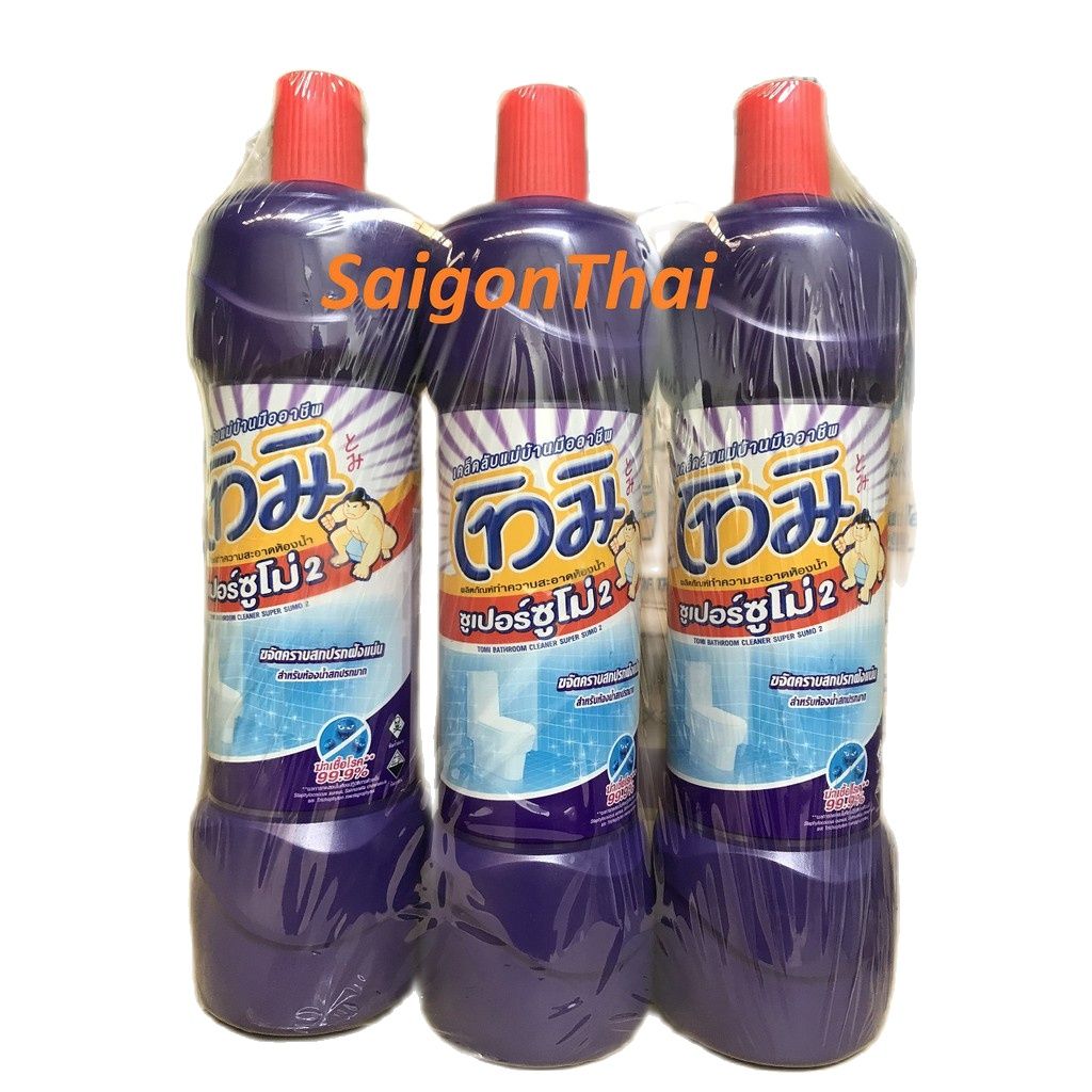 Tẩy bồn cầu và vệ sinh nhà tắm sumo tomi 850ml-màu tím- hàng thái lan