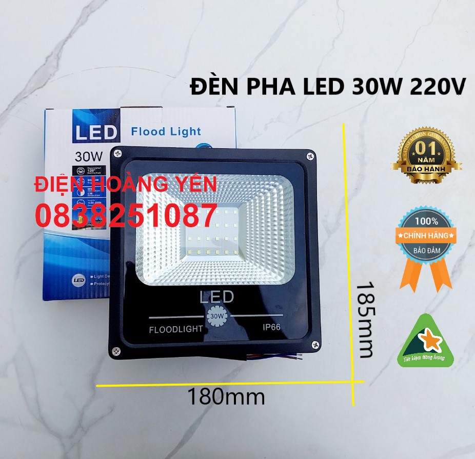 Đèn Pha Led IP66 Siêu mỏng siêu sáng 30W