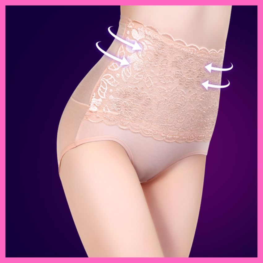Bộ 03 Quần Lót Nữ Gen Bụng Định Hình Eo Thon | Quần Nịt Bụng | Quần Gen Bụng | Quần Lót Nữ Gen Bụng Nhẹ Phối Ren Hoa Văn Đẹp Gợi Cảm Chất Mát TLs09.79
