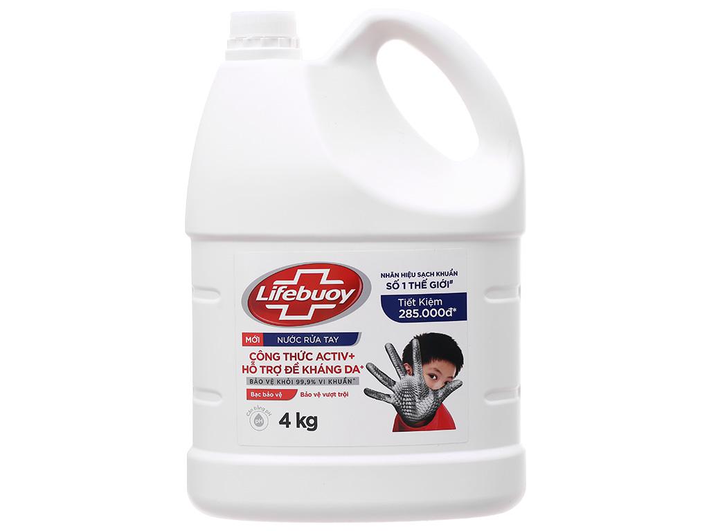 Nước Rửa Tay Lifebuoy Can 4kg, Chai 450g, Túi 400g