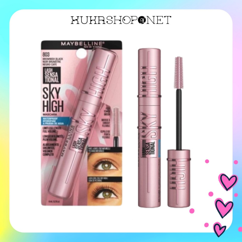 Mascara Maybelline Sky High Lash Sensatation Chuốt Mi Dài Và Dày Mi Chống Nước, Lâu Trôi