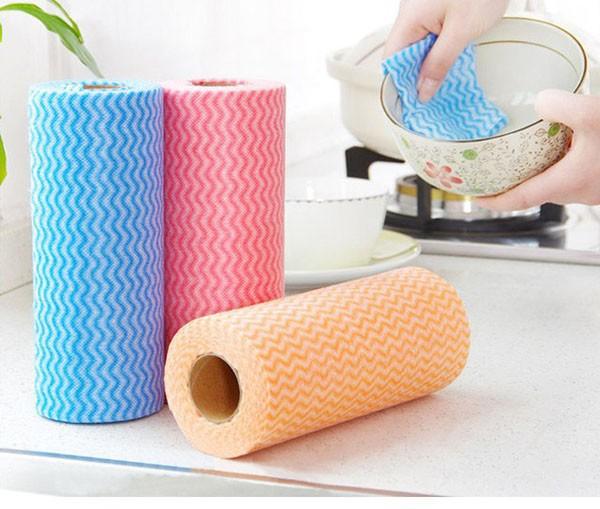 [SIÊU TIỆN DỤNG] Giấy lau đa năng 20x30cm (Set 50 - màu ngẫu nhiên) - Giấy lau đa năng, miếng rửa bát, kệ chén - Giấy lau đa năng thấm hút cực tốt