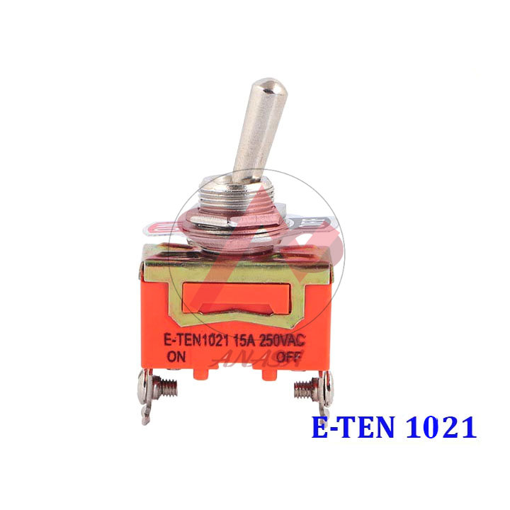 Công Tắc Gạt Đơn E-TEN 1021 15A/250V 2 Chế Độ ON-OFF 2P