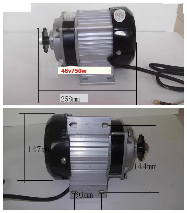 ĐỘng cơ giảm tốc không chổi than 48v750w hàng CHÍNH HÃNG UNITEMOTOR