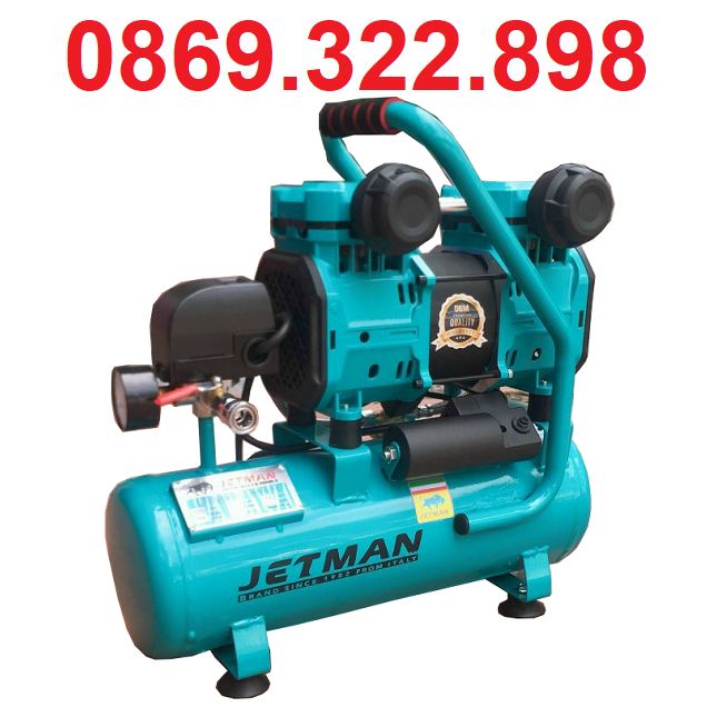 Máy Nén Khí Không Dầu Jetman JM-1600-12 2HP 12L
