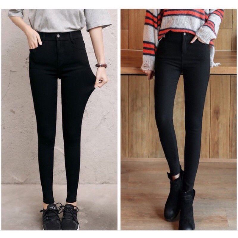 Quần legging mác jeans cạp khoá siêu hót hàng loại 1