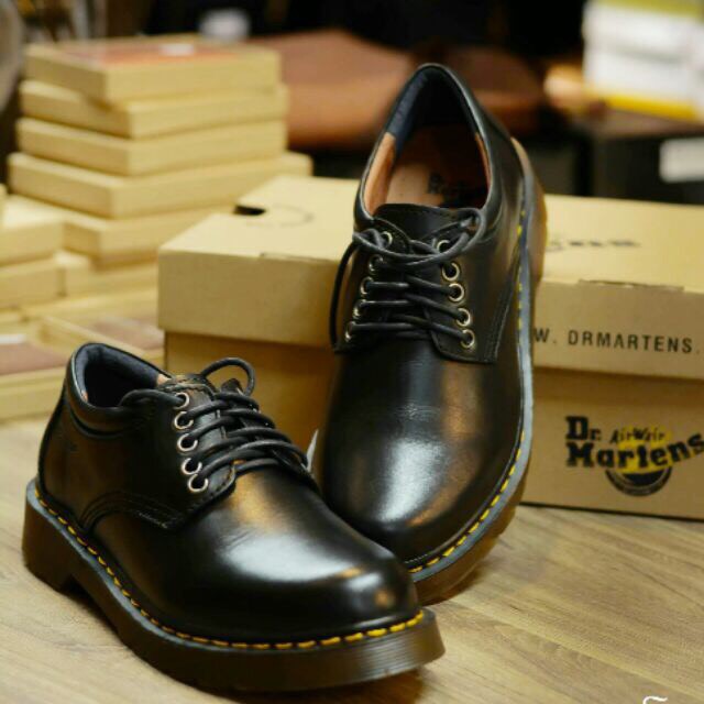 Giày dr martens da bò bảo hành 12 tháng đế cao su kếp