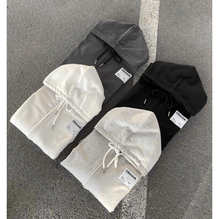Hoodie zip có nón tay dài
