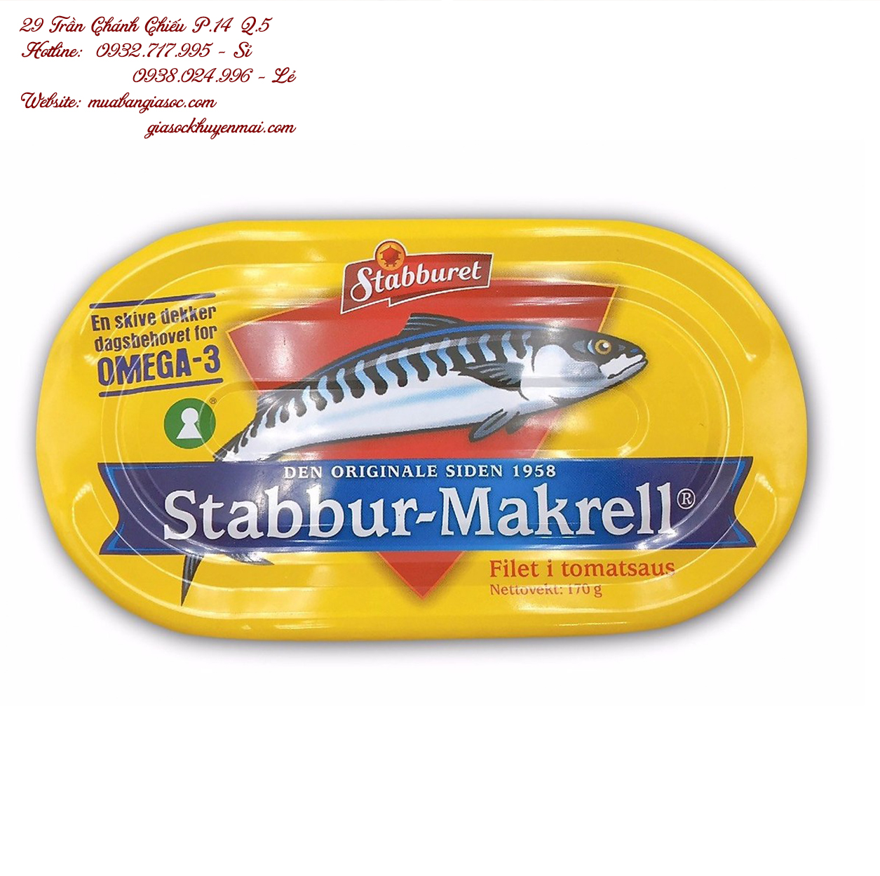 HỘP CÁ THU NAUY SỐT CÀ STABBUR MAKRELL 170G