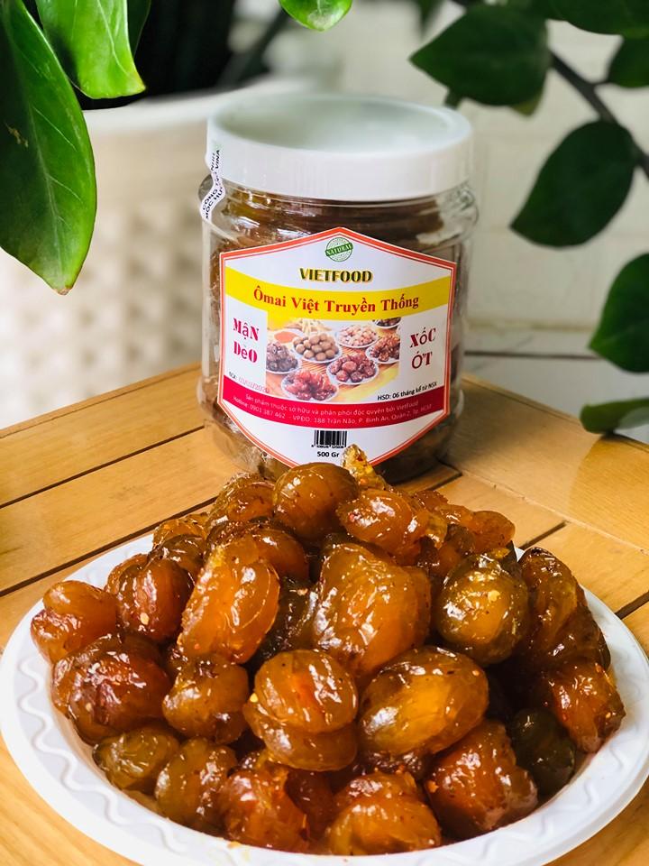 1Kg (2 hộp) Ô mai mận dẻo xốc ớt vị truyền thống - VIETFOOD