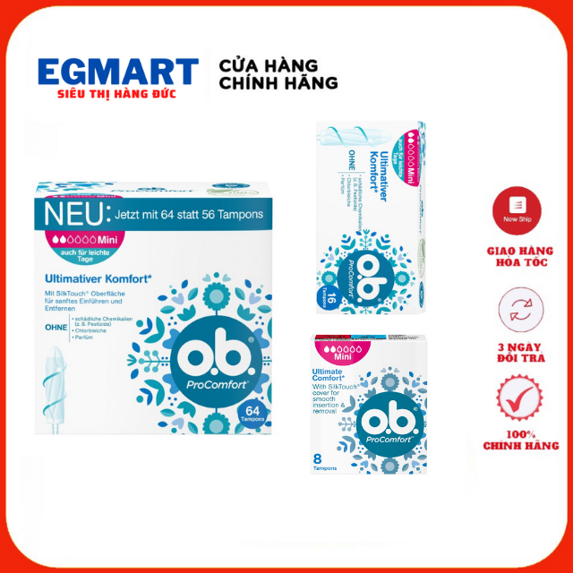 Tampon ob procomfort mini 56 - băng vệ sinh dạng nút nội địa Đức