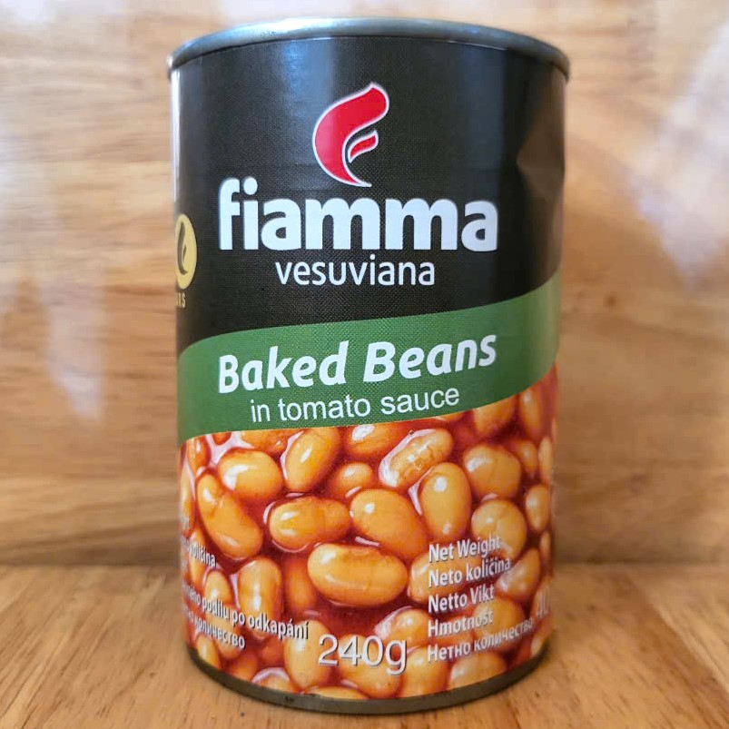 FIAMMA [Lon 400g] ĐẬU SỐT CÀ CHUA [ITALIA] VESUVIANA Baked Beans In Tomato Sauce (HALAL)