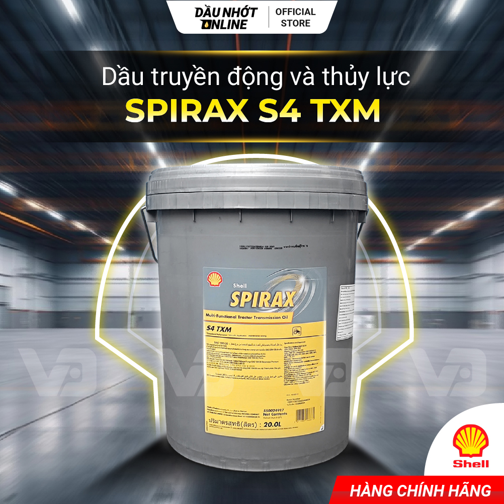 Dầu truyền động và thủy lực cao cấp Shell Spirax S4 TXM - Xô 20L Giá 9,500,000 Đồng*Miễn phí vận chuyển