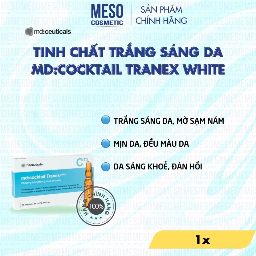 Tinh Chất Trắng Sáng Da MD:Cocktail Tranex White - MD:Ceuticals | Meso cosmetic