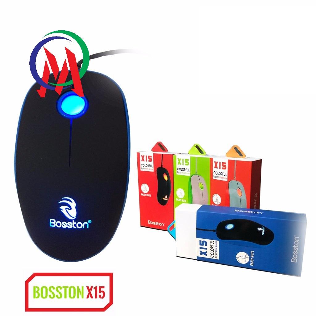 Chuột máy tính có dây bosston x15 led