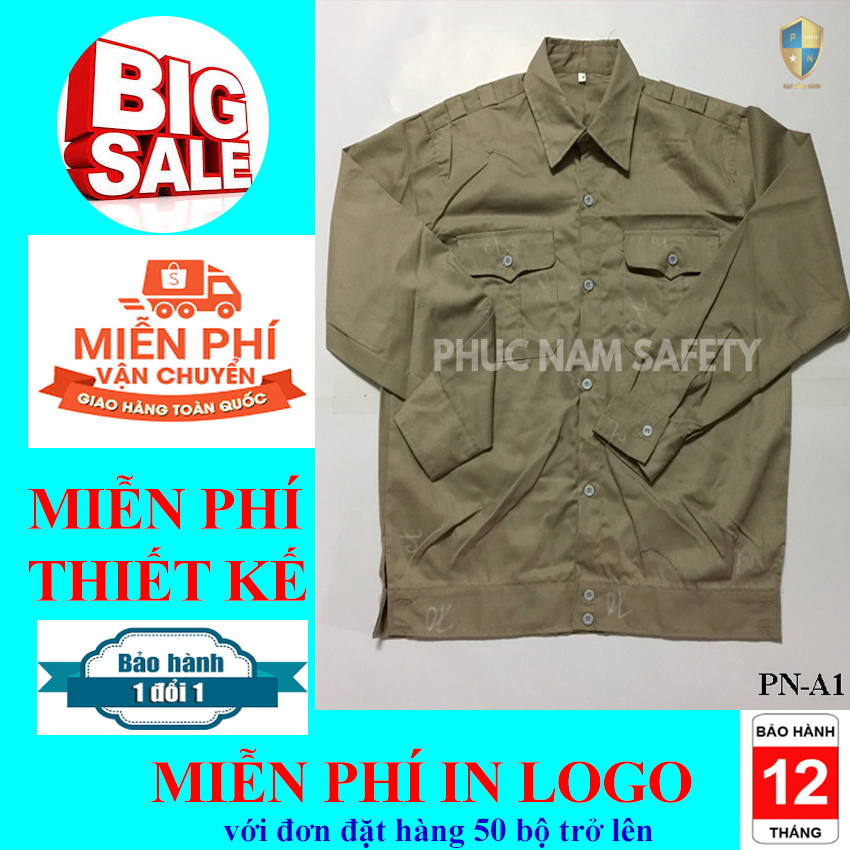 Áo bảo hộ lao động màu ghi đậm PN-A1, áo bảo hộ lao động đẹp, áo bảo hộ giá rẻ, áo bảo hộ lao động, đồng phục công nhân, đồng phục kỹ sư, đồng phục công ty, bảo hộ lao động Phúc Nam
