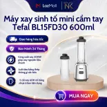 Máy xay sinh tố mini cầm tay Tefal BL15FD30 Mix & Move 600ml | Công suất 300W - Bảo Hành 24 Tháng