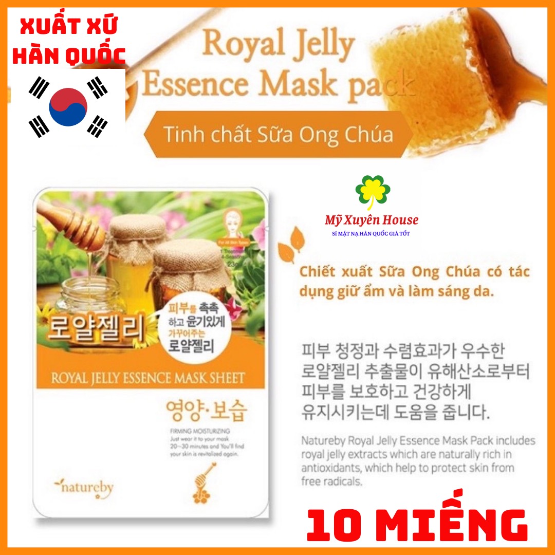 Mặt nạ natureby mật ong hàn quốc chính hãng 10 miếng