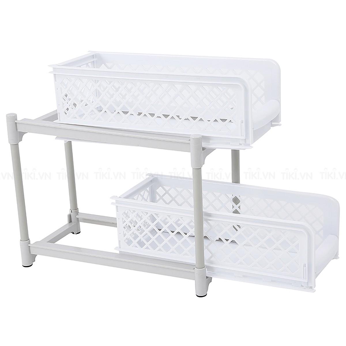 Kệ để vật dụng 2 tầng trượt đa năng Tashuan Ts-3632 Loại lớn