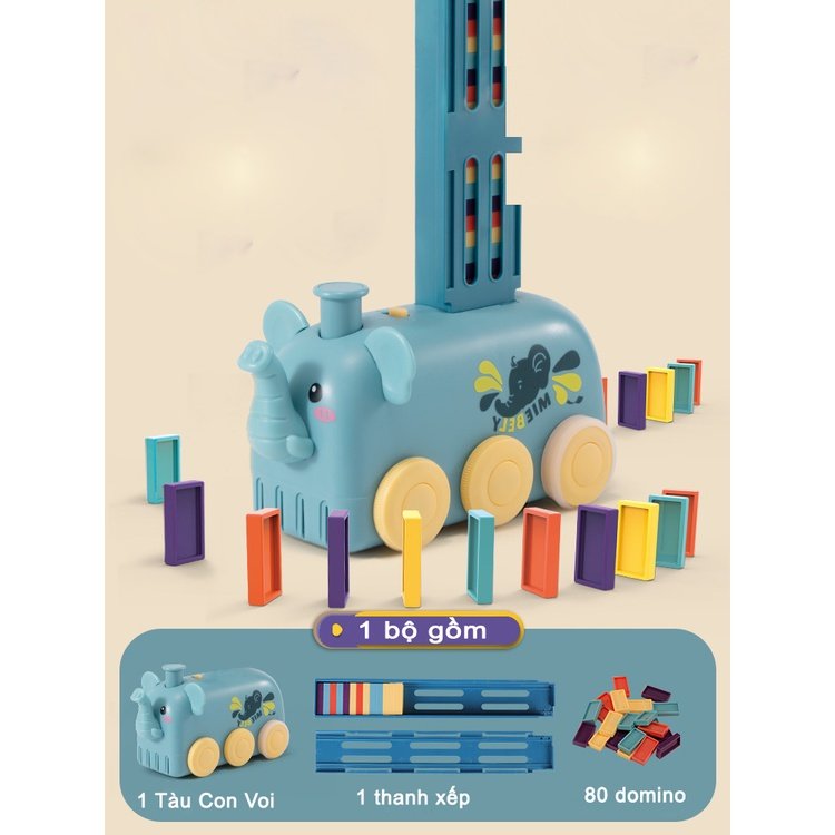 VOI DOMINO XẾP HÌNH CHUYỂN ĐỘNG - CON TỰ DO SÁNG TẠO
