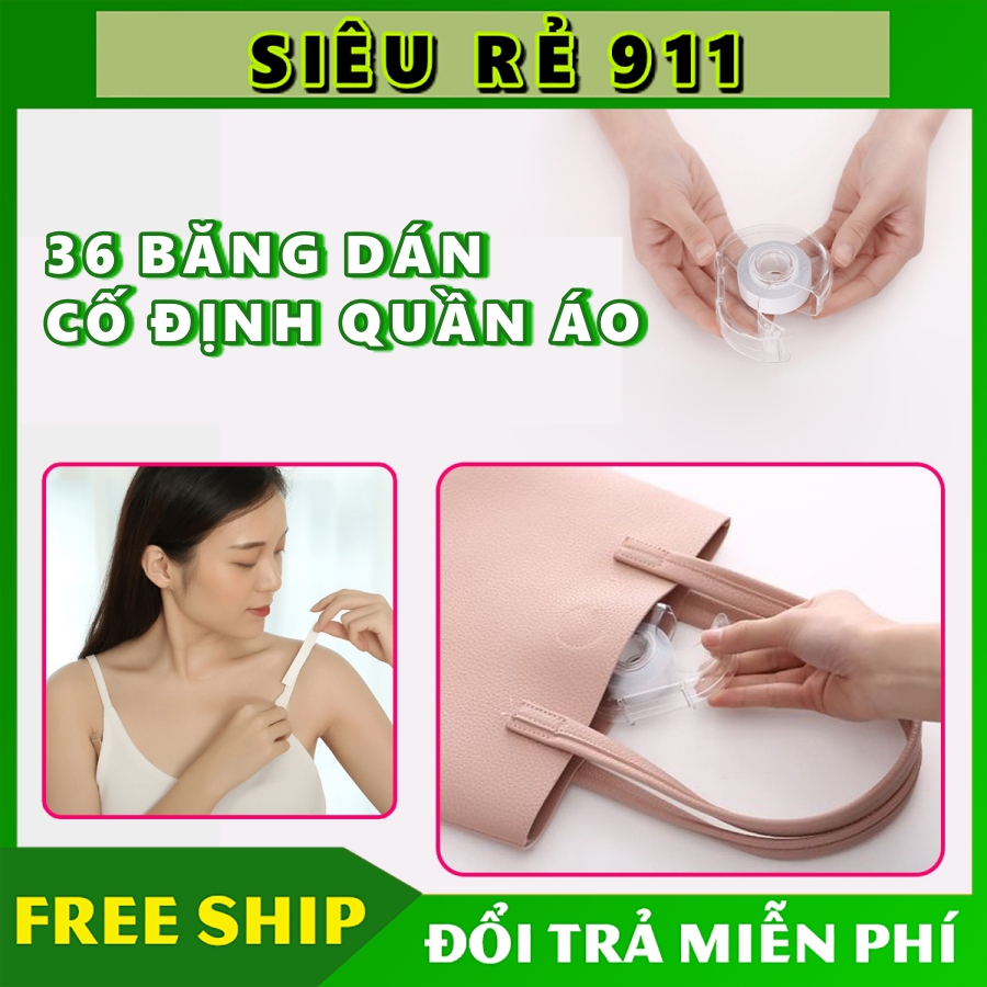 36 Miếng Dán Áo Quần Trong Suốt - Băng Dán Chống Tuột Áo