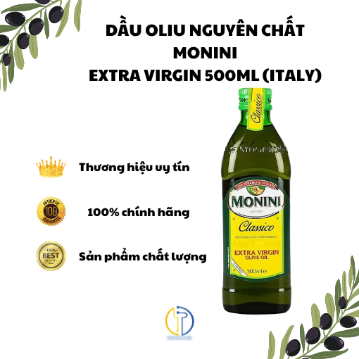 Dầu oliu nguyên chất Classico Extra Virgin Olive Oil Monini 500 ml